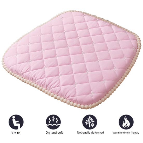 Yousheng Chair Mat Zipper Design Comfortable Seat Cushion Easy To Clean Strap Fixed Chair Cushion for Home Office