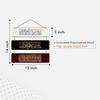 Arabic Calligraphy Wooden Wall Hanger for Home Decor | Office | Gifts | Bedroom | Living Room Decorative Item | Wall Hangings Ornaments