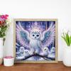 5D DIY Partial Special Shaped Drill Diamond Painting Kit Animal Fish Hot Air Balloon Cat Owl Festival Home Decoration 30x30cm