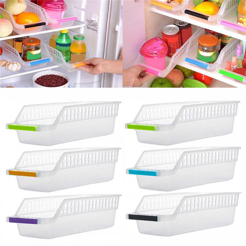 Slide Kitchen Kühlschrank Gefrierschrank Aufbewahrungsbox Regalhalter Spac B0A5 Slide Kitchen Kühlschrank Gefrierschrank Aufbewahrungsbox Regalhalter Spac B0A5