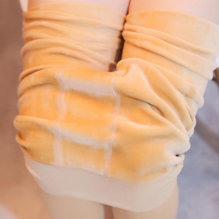 Leggings de Veludo Pérola Espessados: Design Quente, de Calçar, Peça Única para Mulheres, Disponível em Tamanhos Super Grandes para Outono e Inverno.