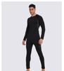 Men's Plus Velvet Thermal Underwear Set: Breathable, Sweat-Wicking, Quick-Drying Base Layer for Cycling, Skiing, Mountaineering.
