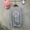 C S In The Room Koba vInTage leTTerIng SpliT Long Sleeve T ShirT 3 Color