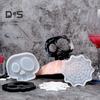 Halloween Coaster Resin Mold Skull Spider Web Tombstone Shape DIY Craft Epoxy Resin Casting Silicone Candle Cup Holder Candle Mould