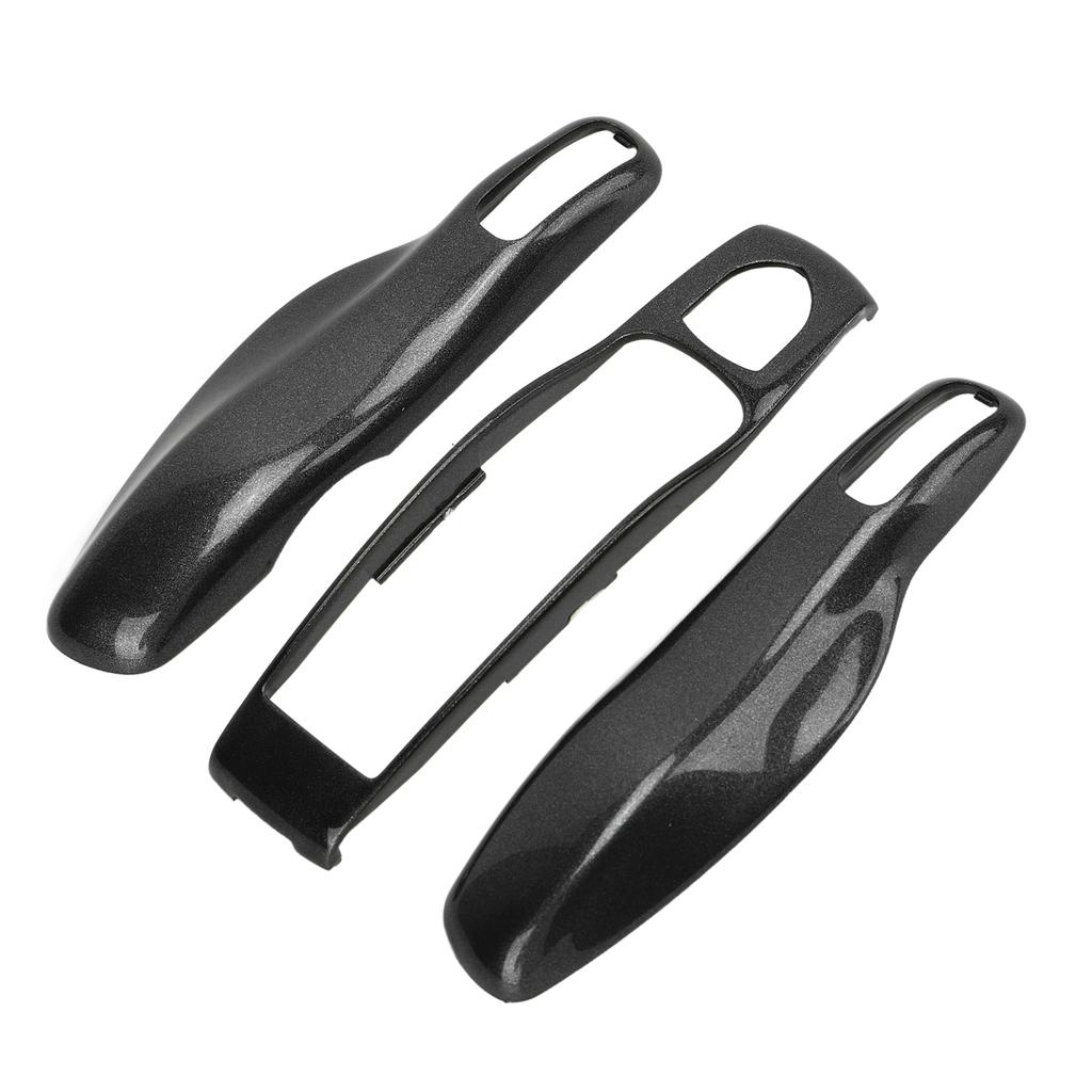 Key Fob Cover Shell Protector Car Modification Replacement for Panamera Cayenne MACAN Boxster Cayman 911 718Charcoal Grey
