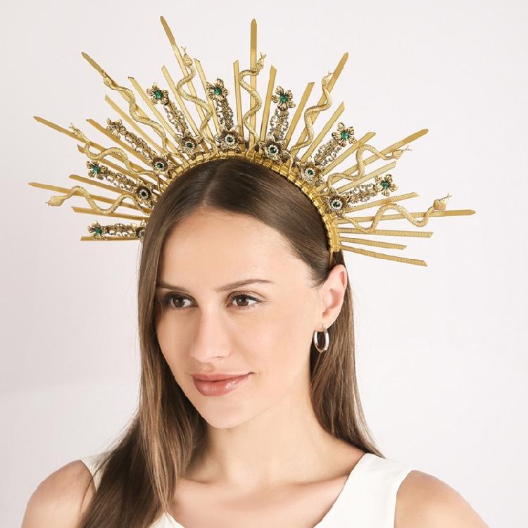 Exquisite Creative Women Headpiece Delicate Headwear Hairpin Halloween Headbands for Dark Fashion Lover