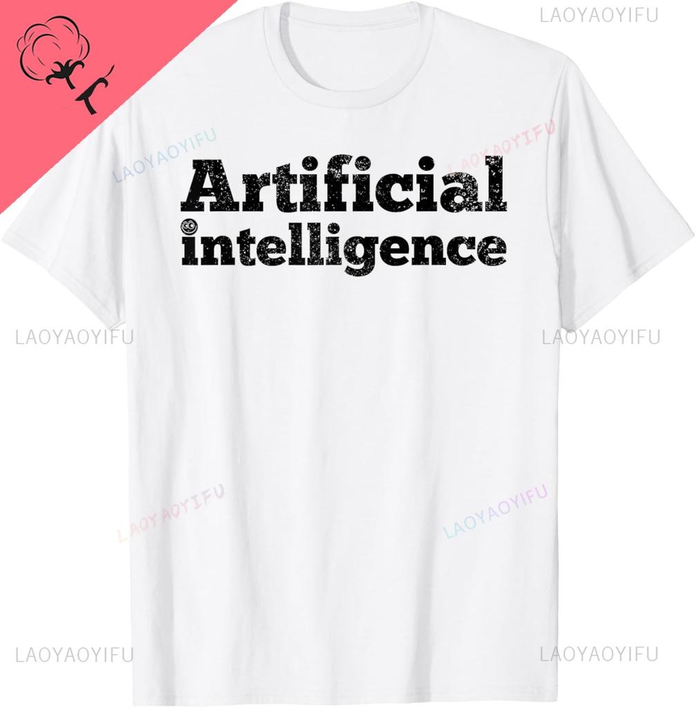 IA Inteligencia Artificial Ciencias de la Computación Tecnología Programador Camiseta Algodón Unisex Verano Streetwear Tops Camisetas Gráficas