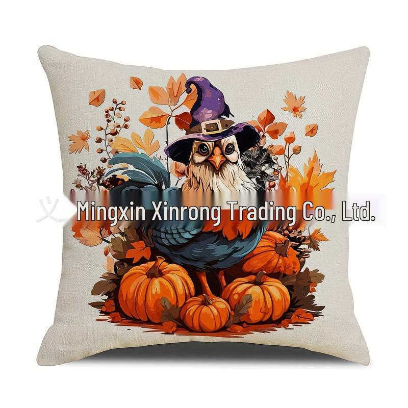 Autumn Pumpkin Pattern Pillowcases - Decorative Throw Cushion Covers