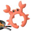 Crab Shaped Silicone Spatula Rack Heat-Resistant Pot Clip Spoon Rest Stove Top Spatula Holder Anti Scalding Overflow Pot Holder
