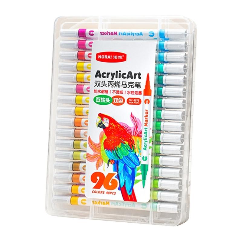 Acrylic Paint Pens Double Tips for kids Rock Painting,Paint Pens