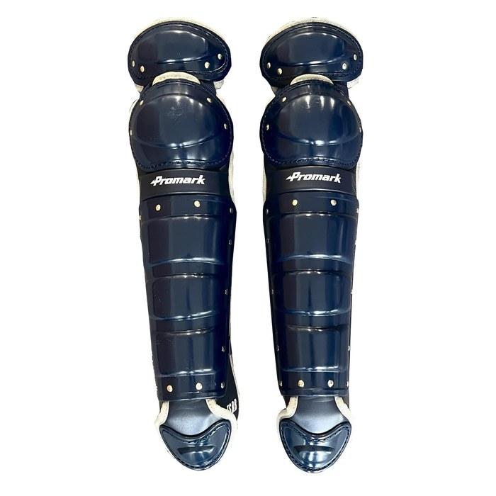 Sakurai Trade Promark Soft Baseball Catcher Leg Guards JSBB Approved Adult Navy RGT-65SV/NV Silver Navy