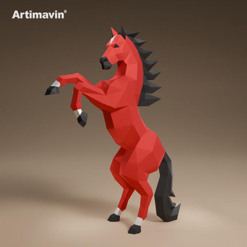 

1.8m Majinma Horse Paper Model DIY Kit – Indoor Decoration Ornament