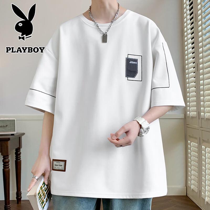PLAYBOY Men s Ice Silk Cooling Short Sleeve T-Shirt M