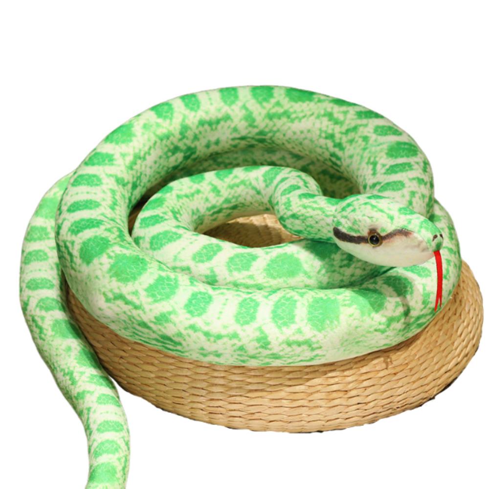 

Cartoon Long Snake Plush Toy Soft Stuffed Animal Doll Simulated Snake Plush Doll Home Decor Style E