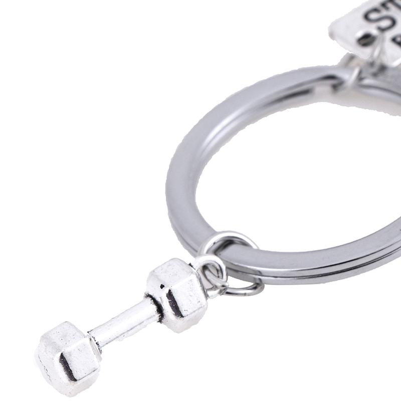 Modă Halteră Gantere Fitness Sală de Gimnastică Breloc Pandantiv Brelocuri Accesorii Sport