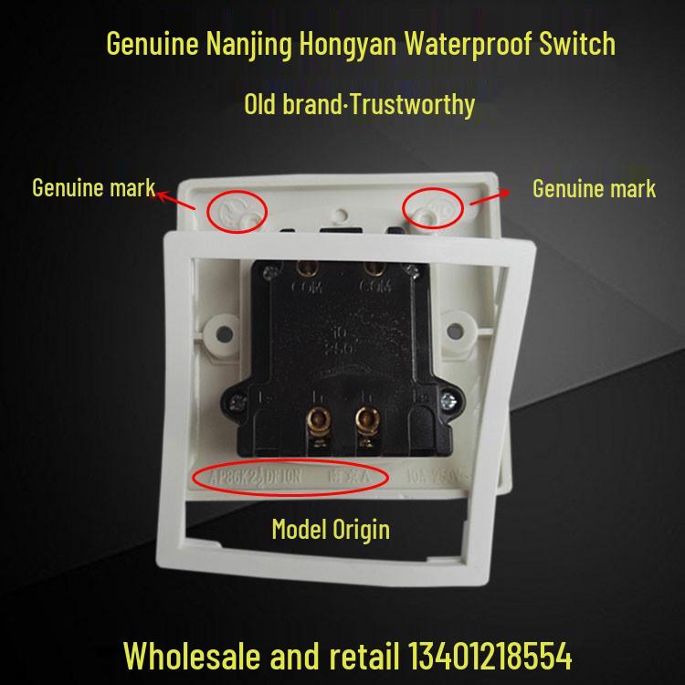 

Водонепроницаемый кухонный переключатель для плиты и варочной панели - Брызгозащищенный одинарный/двойной тип 86