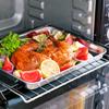 Serviertabletts aus Edelstahl mit Deckel, rechteckig, für die Küche, gedämpfte Wurst, Grillteller mit Meeresfrüchten, große Backformen für Gebäck