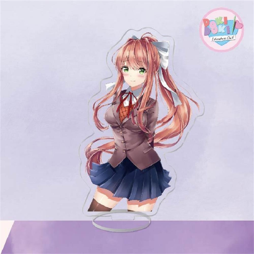 Japan Anime Doki Doki Acrylic Stand Model Hot Figure Cosplay Plate Holder Topper Birthday Fans Christmas Desk Decor Plate Gift