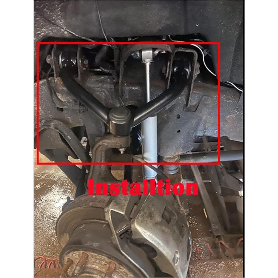 Front Upper Control Arms Tubular Suspension Leveling Kit for 24 Lift Application On 20072020 Chevrolet Silverado Suburban Tahoe