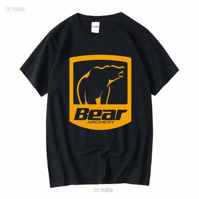 Bear Archery Hunting Bows Active T Shirt Vintage Washed Streetwear Stylish Slightly Designer Clothes Versatile Casual Unisex