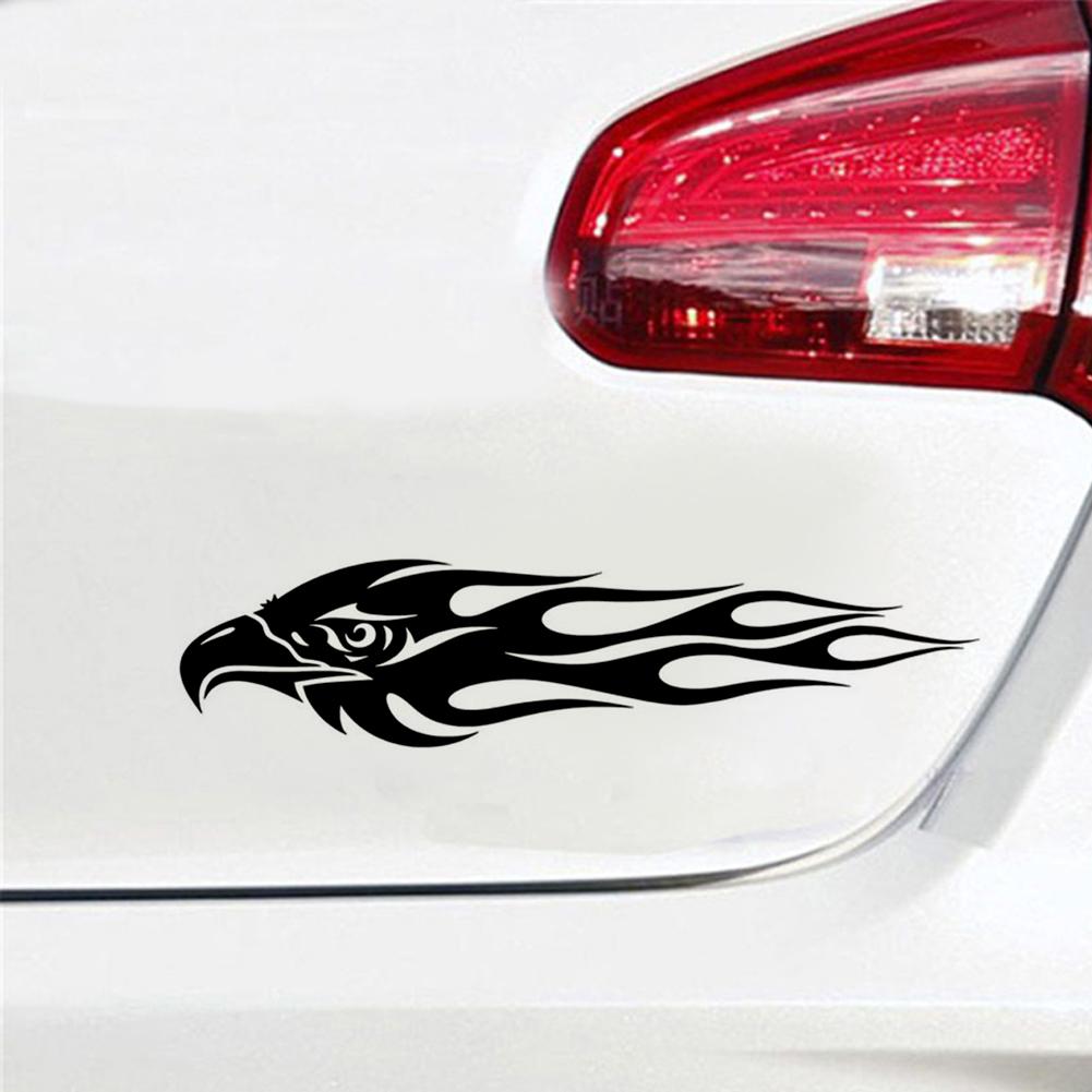 Benutzerdefinierte Autoaufkleber DIY Kit Adler Flamme Muster Reflektierende Roller Coole Aufkleber Logo Reflektierende Styling 2 Stk
