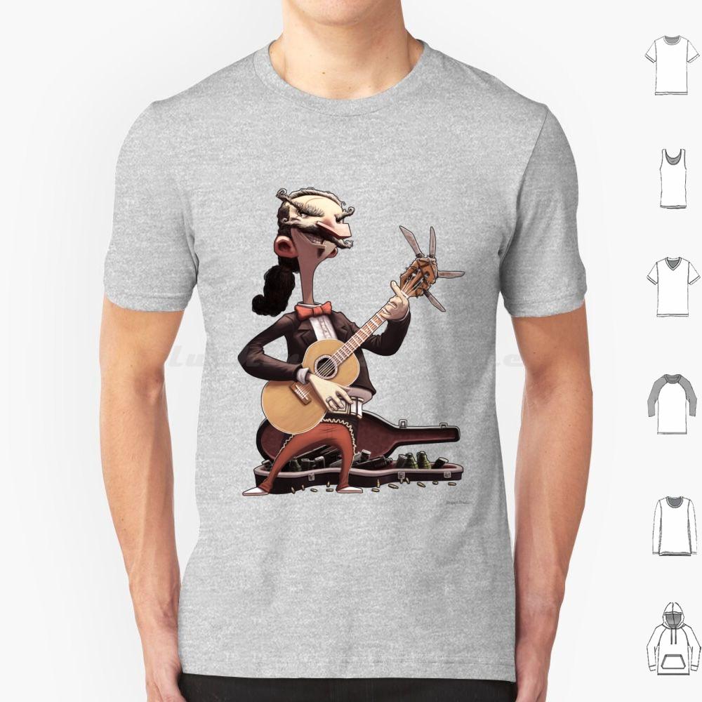 Elektrisch Esteban Lebende Ausgabe T-Shirt Baumwolle Männer Frauen DIY Druck Gitarre Mariachi Konzert Show Auftritt Bühne