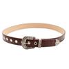 Womens Elegant Alloy Buckle Belt Pack With Embossed Design For Office And Casual Outfits