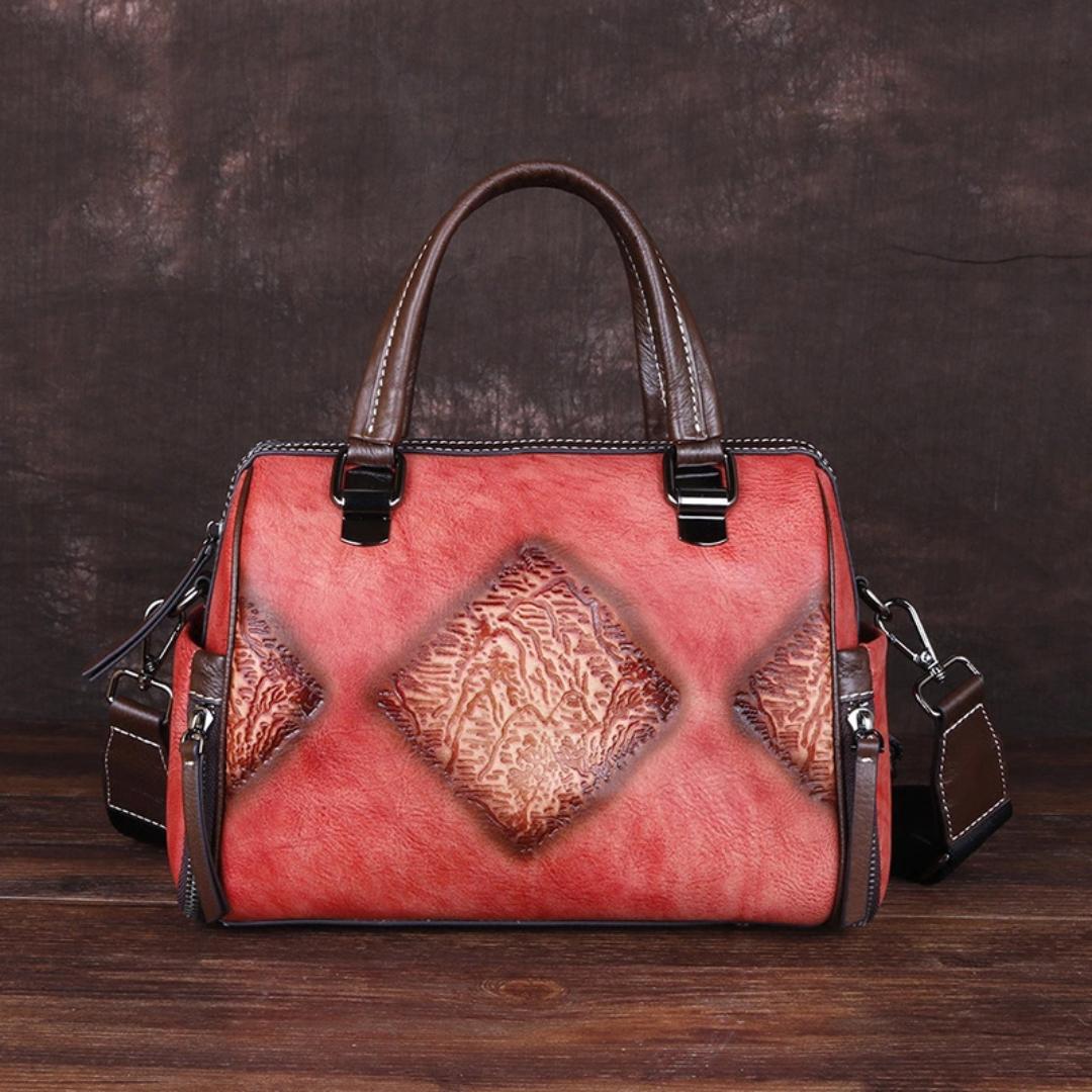 Винтажная кожаная сумка большой вместимости — фото 2