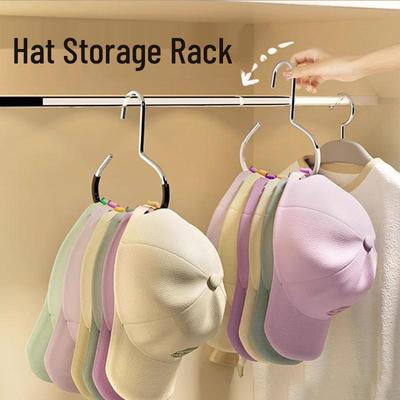 Organizer's No-Punch Hat and Clothes Hanger - Space-Saving, Non-Deforming Storage Solution