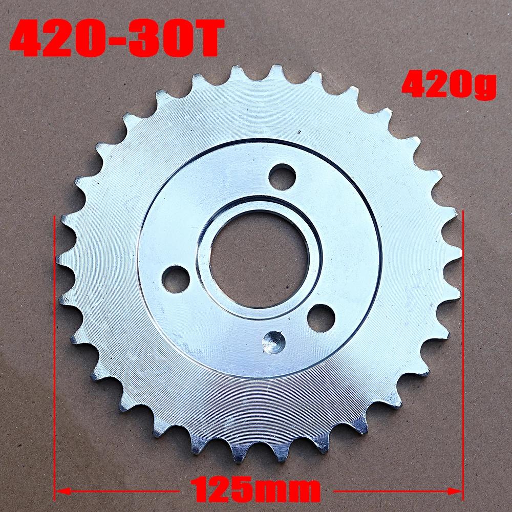 Motorcycle 420-24T 25T 26T 27T 28T 30T Tooth Rear Wheel Chain Disc For Honda Z50 Z50A Z50J Z50R Mini Trail Monkey Bike Universal