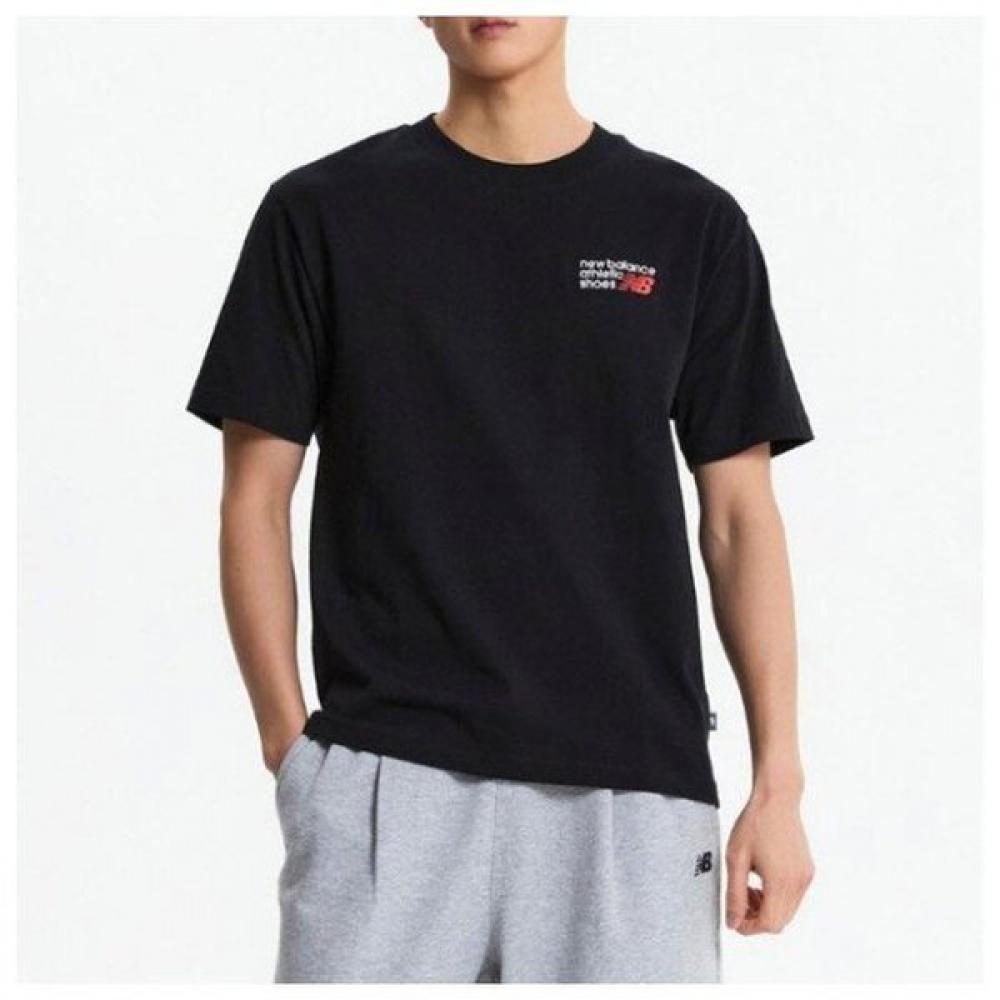 

New Balance Athletics Graphic Short Sleeve Semi Oversized Mt41908 100(L)