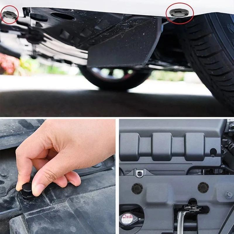 Nýtový držák podběhu, Klip, Spona, Upevňovací prvek, Zatlačovací typ, PP plastový klip na obložení pro upevnění karoserie, 100 ks, 8 mm, černý, nárazník auta