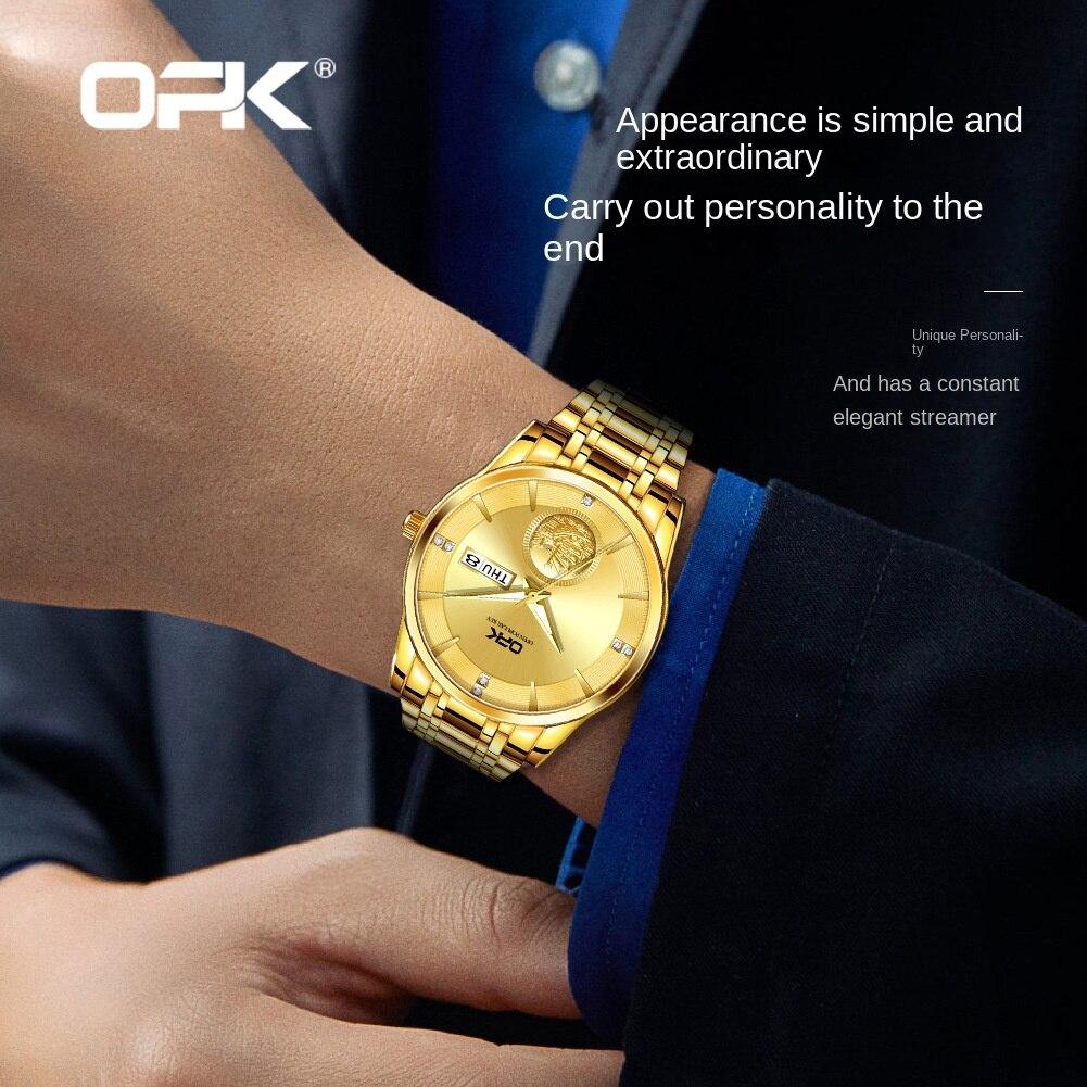 OPK Brand 8131 Watch Double Calendar Quartz Watch Men's Watch