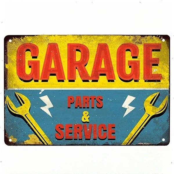 Vintage Dad's Garage Metal Tin Sign Decor Room Decoration Metal Plaque Garage Club Man Cave Bar Sign Poster Home Wall Decor