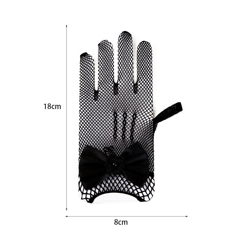 Élégants Gants à Nœud en Dentelle pour Mariages et Spectacles