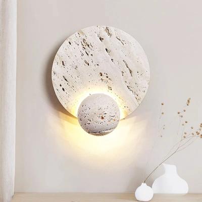 White Cave Stone Wall Lamp Nordic Minimalism Home Decor Hotel Hall Restaurant Living Room Bedroom Corridor Wabi-Sabi LED Lamp