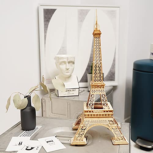 Tsukurundesu® 3D Wooden Puzzle TG501 Eiffel Tower with Japanese Instructions
