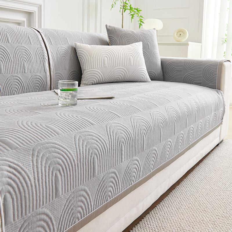 

Кремовый ветровой ледяной шелк диванная подушка фиксированная нескользящая 2025 новая подушка для сиденья дивана прямой ряд летняя прохладная накидка на диван 30 * 50 Waist Pillowcase