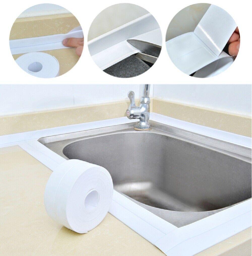 Self Adaptive Sink Stove Crack Strip Bathtub Corner Sealant Tape For Kitchen Bath Mild Proof Corner Line Waterproof Wall Sticker
