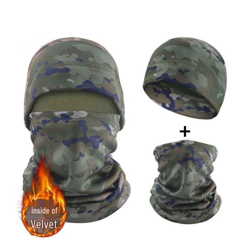 Зимний камуфляжный бафф на флисовой подкладке