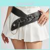 Damen Mode Taillengürtel Mit Metallschnalle Für Retro Stil Kleid