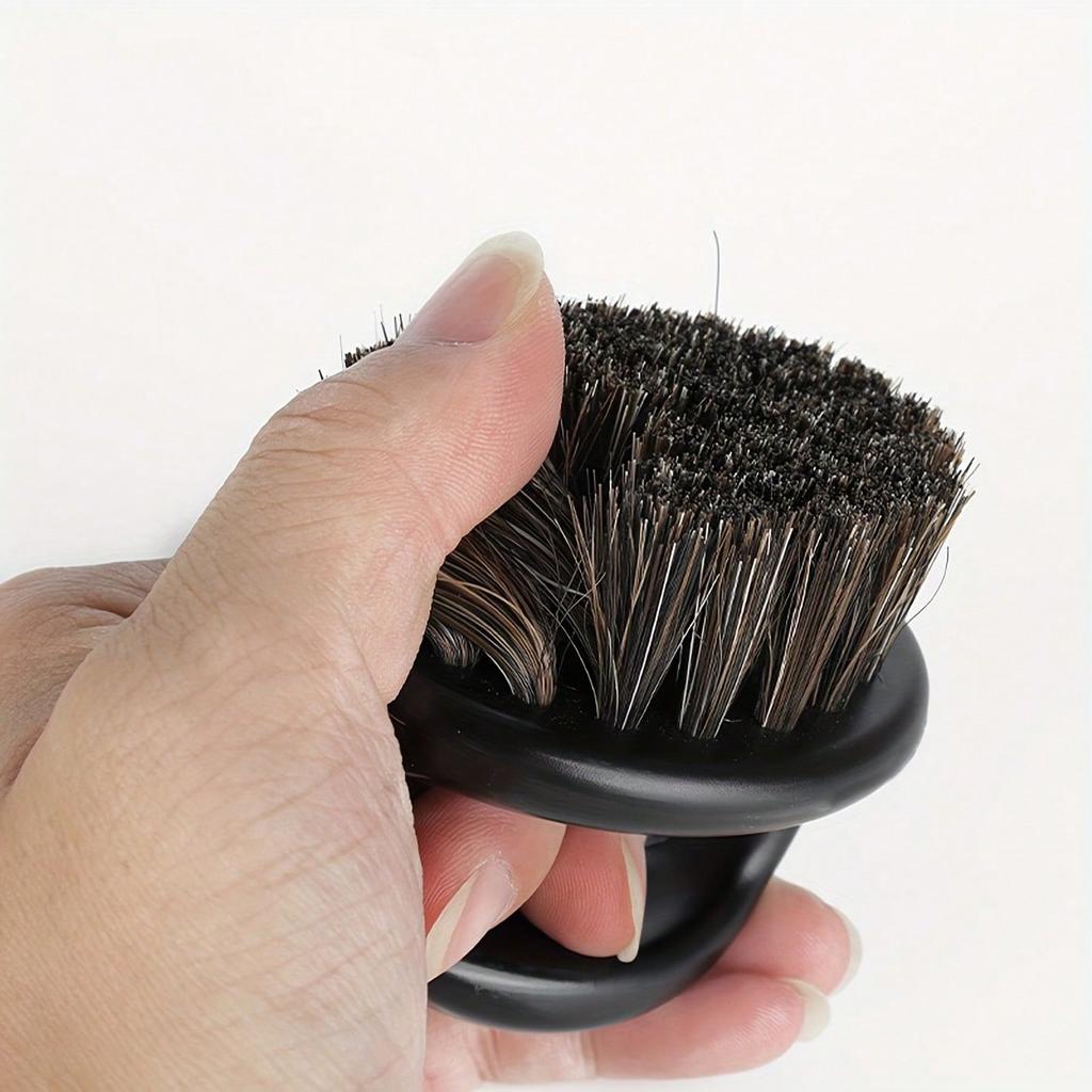 Vintage Pomade Finger Brush - Barber Shop Professional Finger Brush, Salon Pomade Comb, Soft Bristle Hair Brush For Styling And Grooming