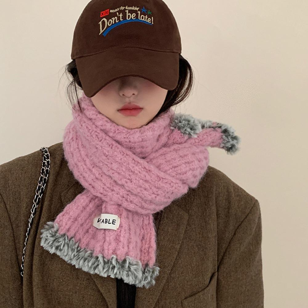 

Утолщенный вязаный длинный шарф, шали, зимний шарф, мягкий женский шарф, дамский