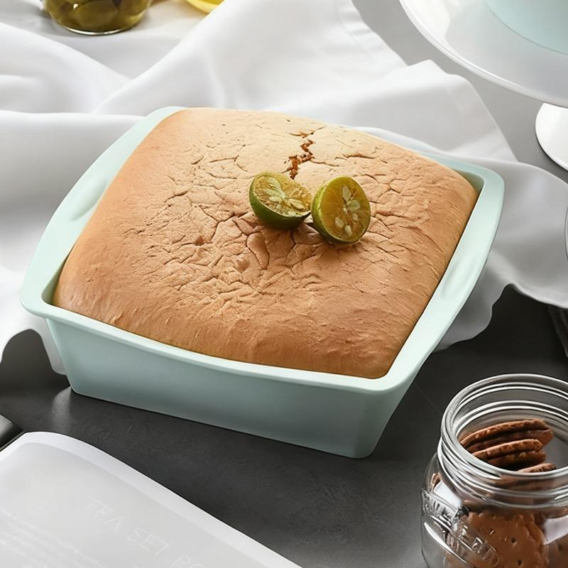 4/1 Stück Silikon-Kuchenform zum Backen, Antihaft-Quadratische Kuchenplatte, Toastform für DIY, Haushaltsküche, Backblech, 5 Farben