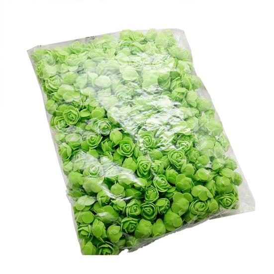 100Pcs Artificial Rose Heads 3.5cm Foam Roses PE Realistic Simulated Flowers for Wedding Party Valentine Gift Home Decoration Bouquet