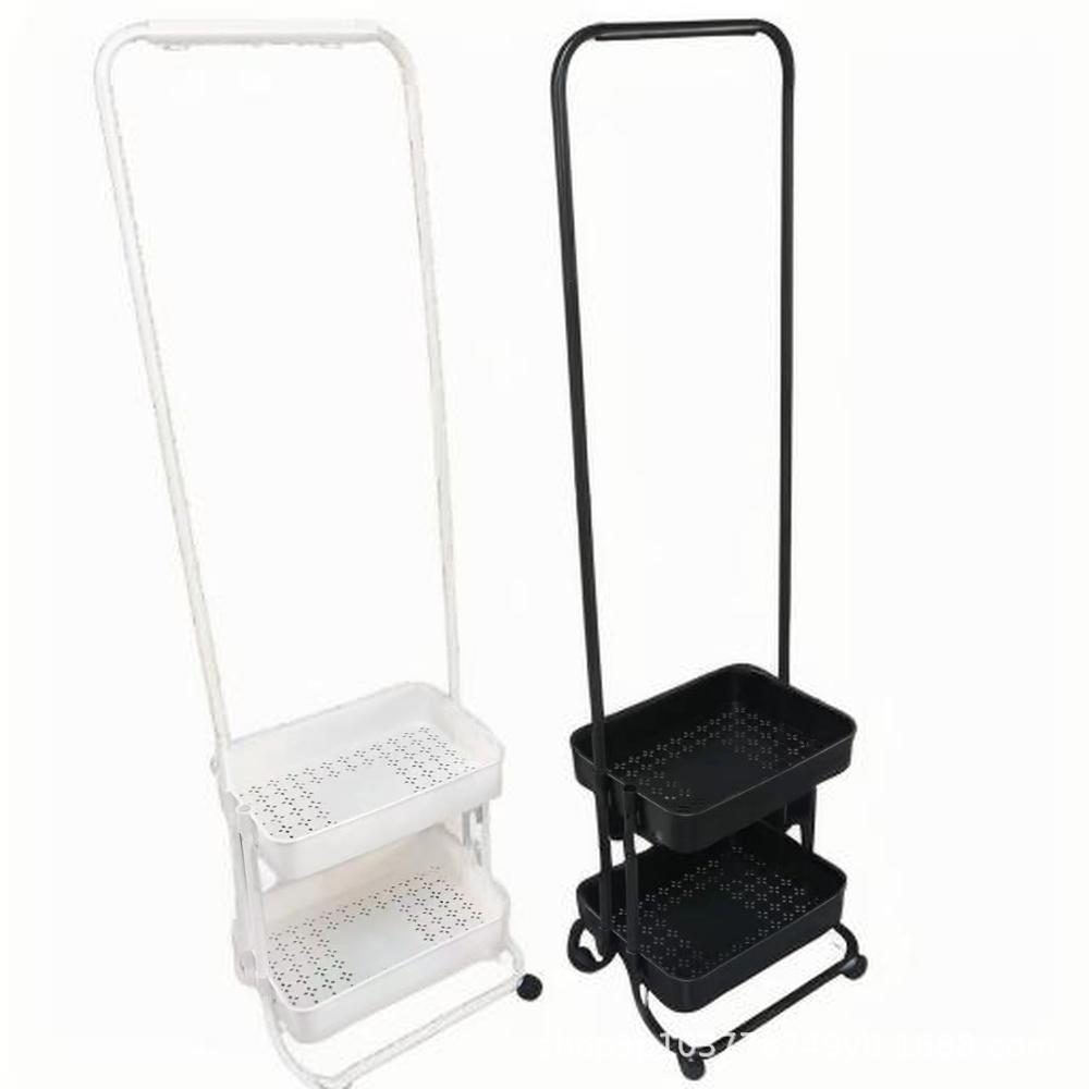 Stand-Kleiderständer auf Rollen für Schlafzimmer oder Wohnung - Kompakte Aufbewahrung für Mäntel und Übernachtungsgarderobe.