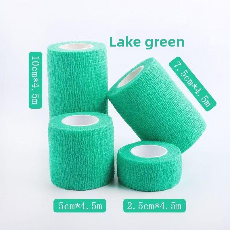 

1 шт. Самоклеючий еластичний бинт Нетканий спортивний бандаж для зап ясть, пальців, ліктів, колін та іншого Ідеально підходить для баскетболу та фітнесу 5cm*4.5m озеро синього кольору