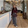 European & American Women's Fashion Retro Stand-Up Collar Double-Breasted Short Jacket