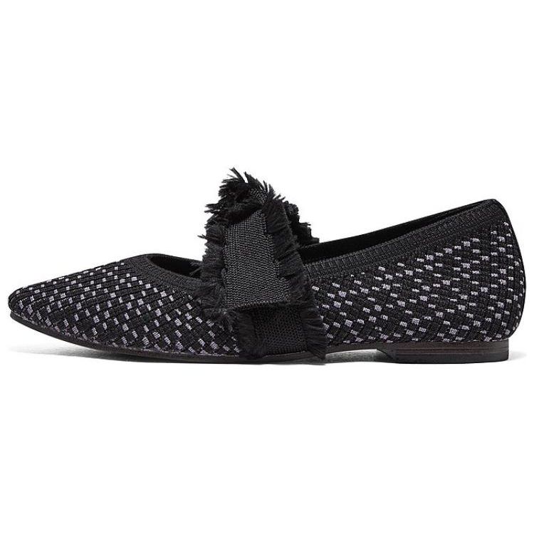 Skechers Snip Fabric Mesh Elegant Bow Low Top Casual Shoes Women sneakers Black 158676-BLK 36