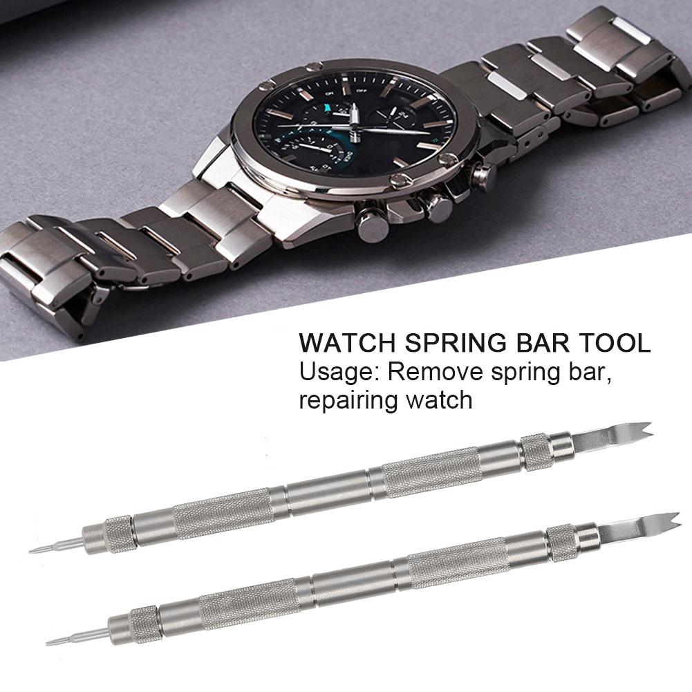 2pcs Watch Strap Spring Bar Link Pin Remover Tools Watch Repairing Accessory (aB)